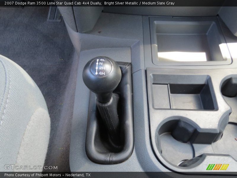 Bright Silver Metallic / Medium Slate Gray 2007 Dodge Ram 3500 Lone Star Quad Cab 4x4 Dually