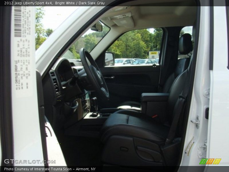Bright White / Dark Slate Gray 2012 Jeep Liberty Sport 4x4