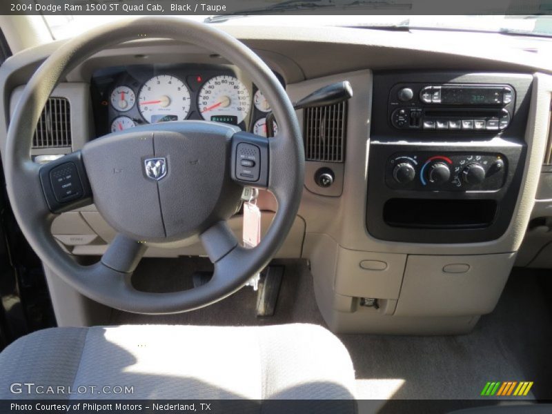 Black / Taupe 2004 Dodge Ram 1500 ST Quad Cab