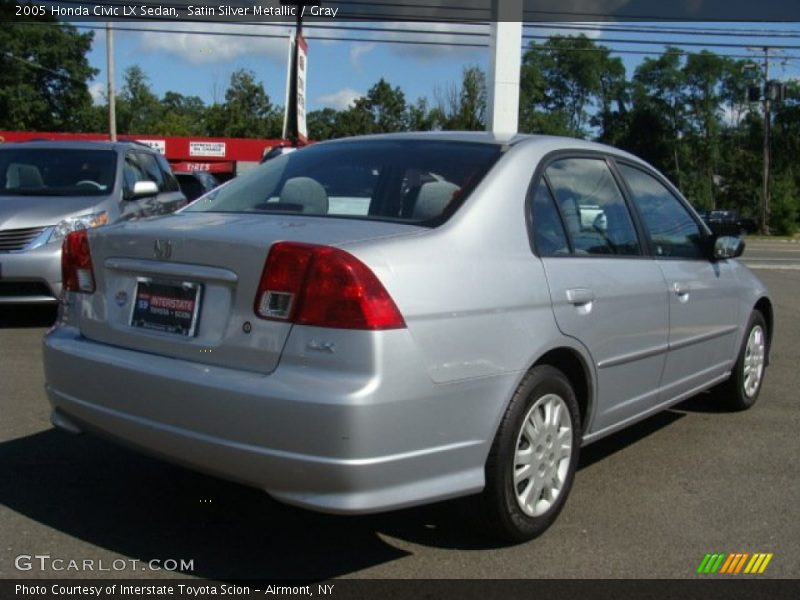 Satin Silver Metallic / Gray 2005 Honda Civic LX Sedan