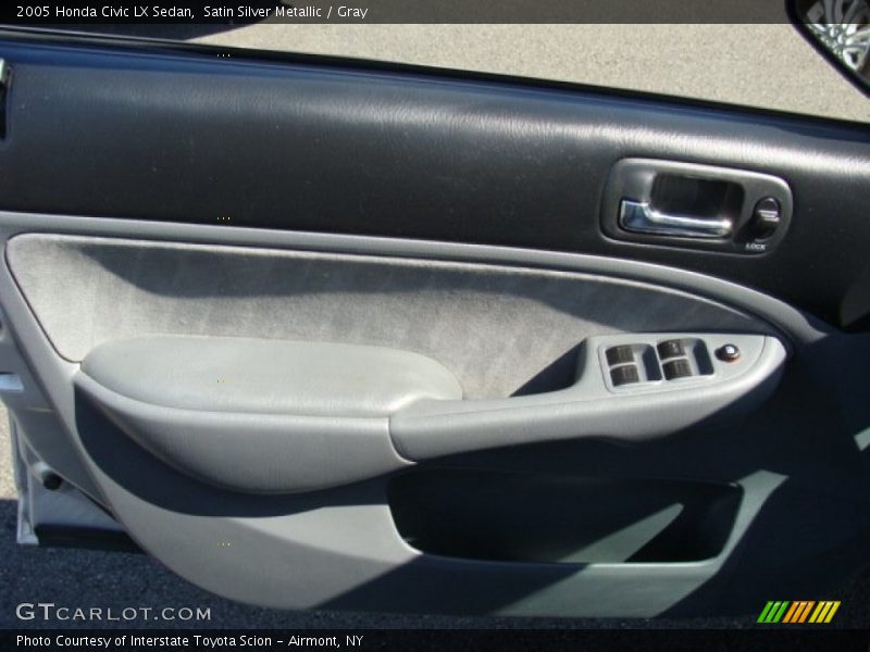 Satin Silver Metallic / Gray 2005 Honda Civic LX Sedan