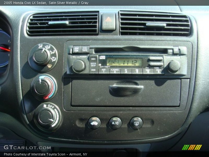 Satin Silver Metallic / Gray 2005 Honda Civic LX Sedan