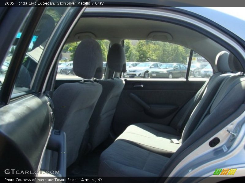 Satin Silver Metallic / Gray 2005 Honda Civic LX Sedan