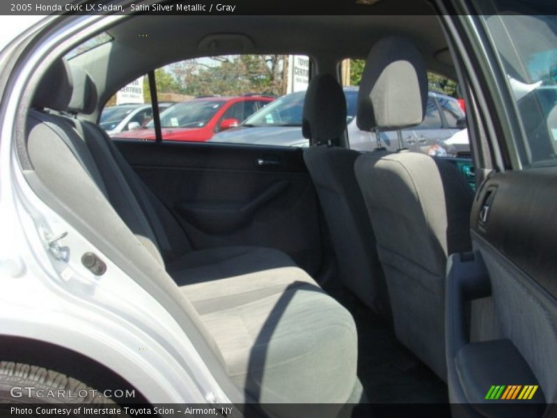 Satin Silver Metallic / Gray 2005 Honda Civic LX Sedan