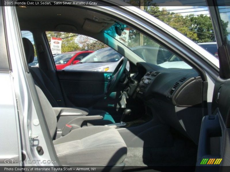 Satin Silver Metallic / Gray 2005 Honda Civic LX Sedan