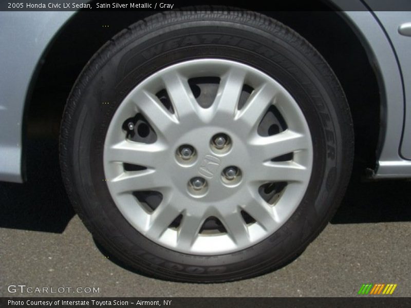 Satin Silver Metallic / Gray 2005 Honda Civic LX Sedan