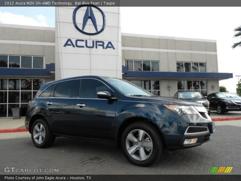 Bali Blue Pearl / Taupe 2012 Acura MDX SH-AWD Technology