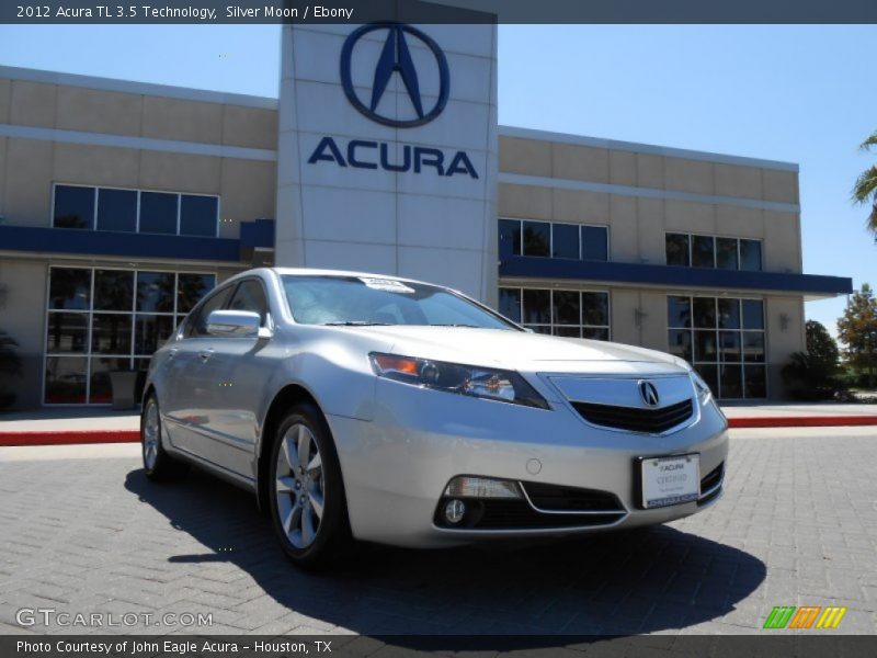 Silver Moon / Ebony 2012 Acura TL 3.5 Technology