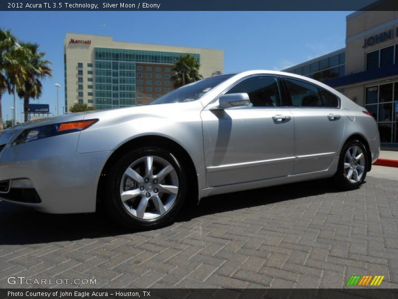 Silver Moon / Ebony 2012 Acura TL 3.5 Technology