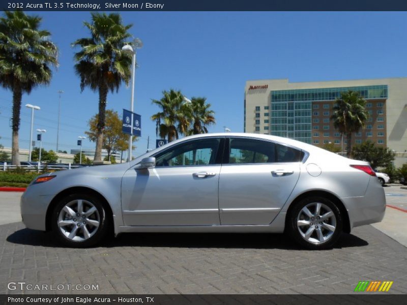 Silver Moon / Ebony 2012 Acura TL 3.5 Technology