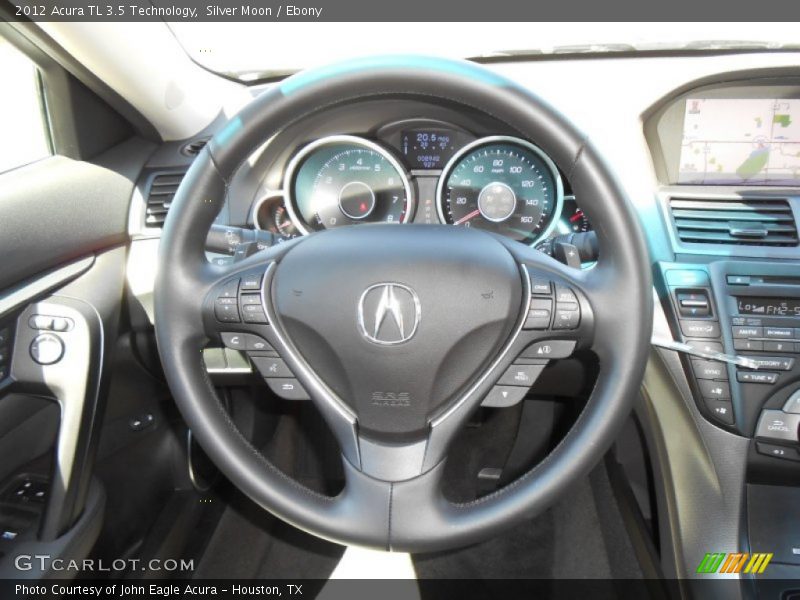 Silver Moon / Ebony 2012 Acura TL 3.5 Technology
