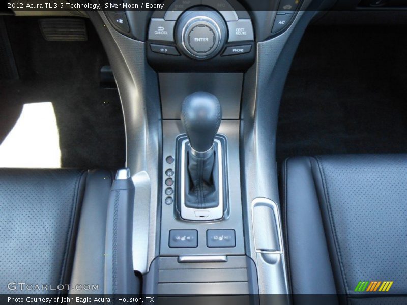 Silver Moon / Ebony 2012 Acura TL 3.5 Technology