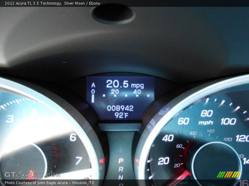 Silver Moon / Ebony 2012 Acura TL 3.5 Technology