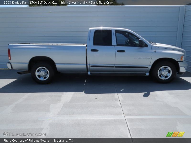 Bright Silver Metallic / Dark Slate Gray 2003 Dodge Ram 2500 SLT Quad Cab