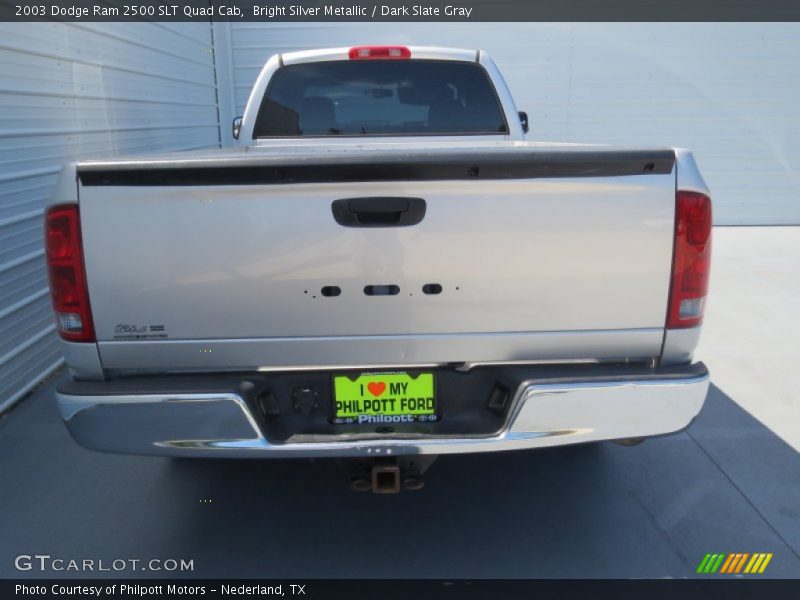 Bright Silver Metallic / Dark Slate Gray 2003 Dodge Ram 2500 SLT Quad Cab