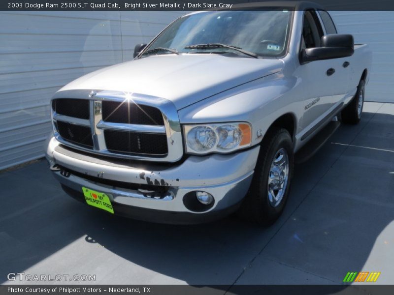 Bright Silver Metallic / Dark Slate Gray 2003 Dodge Ram 2500 SLT Quad Cab