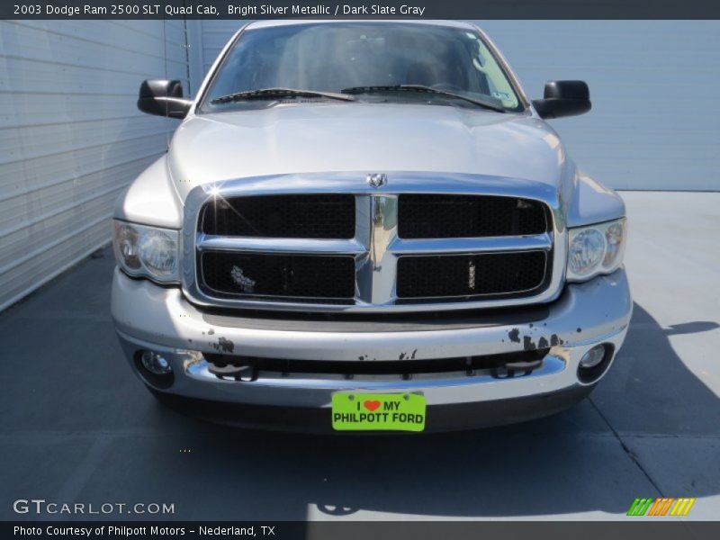 Bright Silver Metallic / Dark Slate Gray 2003 Dodge Ram 2500 SLT Quad Cab