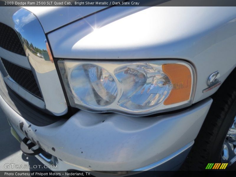 Bright Silver Metallic / Dark Slate Gray 2003 Dodge Ram 2500 SLT Quad Cab