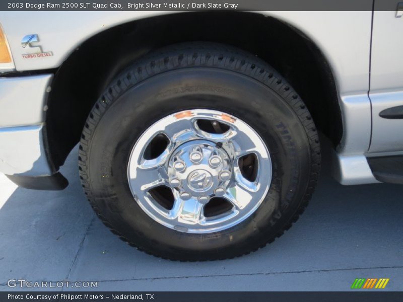 Bright Silver Metallic / Dark Slate Gray 2003 Dodge Ram 2500 SLT Quad Cab