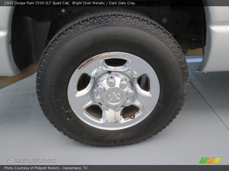 Bright Silver Metallic / Dark Slate Gray 2003 Dodge Ram 2500 SLT Quad Cab