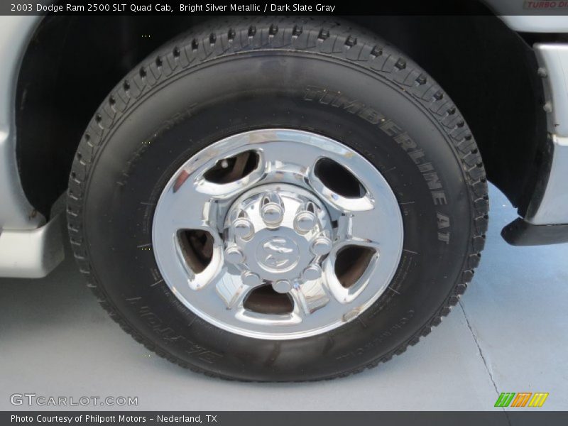 Bright Silver Metallic / Dark Slate Gray 2003 Dodge Ram 2500 SLT Quad Cab