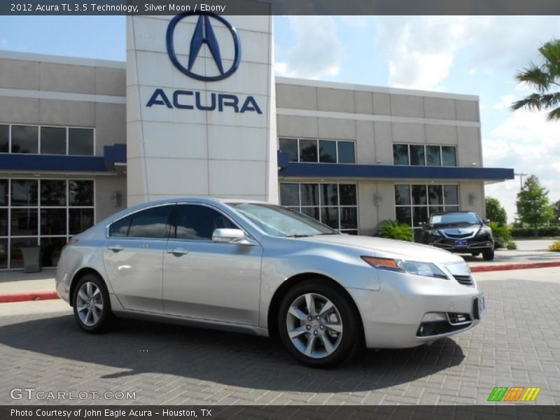 Silver Moon / Ebony 2012 Acura TL 3.5 Technology