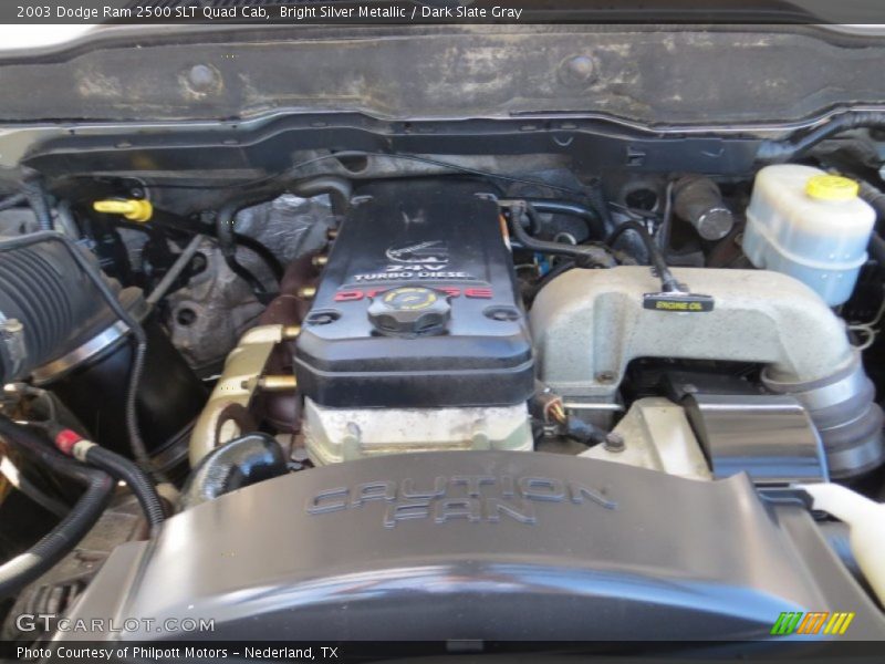 Bright Silver Metallic / Dark Slate Gray 2003 Dodge Ram 2500 SLT Quad Cab