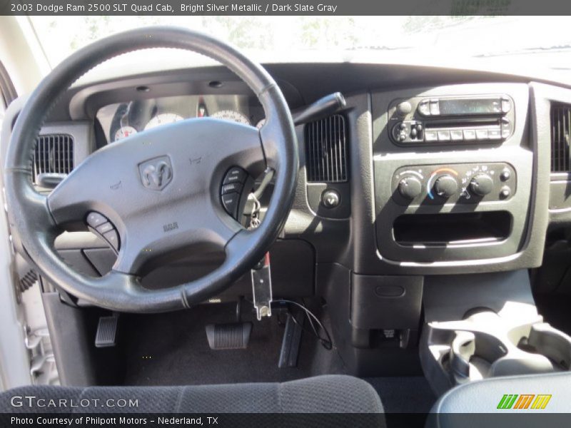 Bright Silver Metallic / Dark Slate Gray 2003 Dodge Ram 2500 SLT Quad Cab
