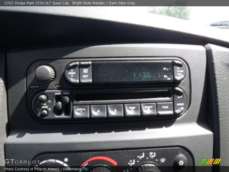 Bright Silver Metallic / Dark Slate Gray 2003 Dodge Ram 2500 SLT Quad Cab