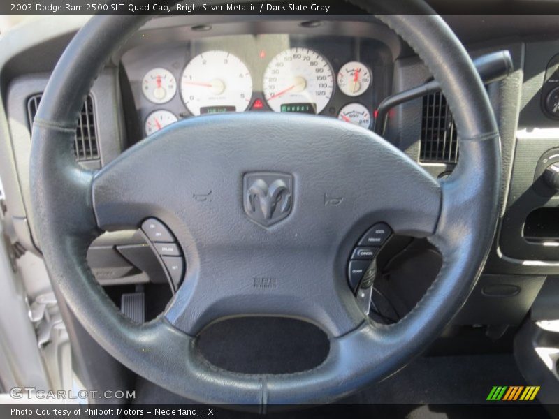 Bright Silver Metallic / Dark Slate Gray 2003 Dodge Ram 2500 SLT Quad Cab