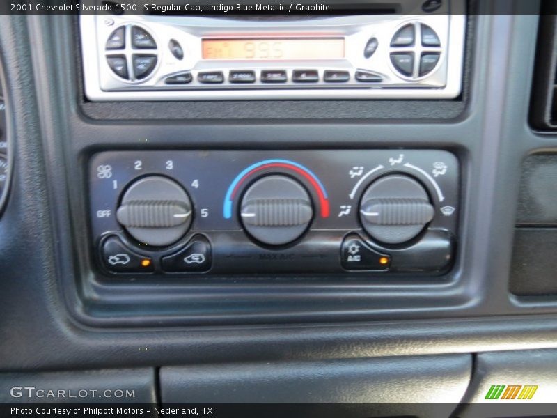 Indigo Blue Metallic / Graphite 2001 Chevrolet Silverado 1500 LS Regular Cab