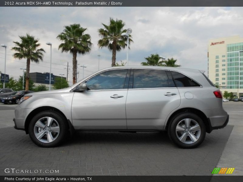 Palladium Metallic / Ebony 2012 Acura MDX SH-AWD Technology
