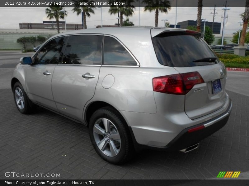 Palladium Metallic / Ebony 2012 Acura MDX SH-AWD Technology