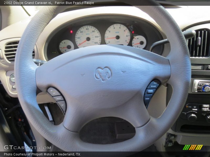 Patriot Blue Pearl / Taupe 2002 Dodge Grand Caravan eL