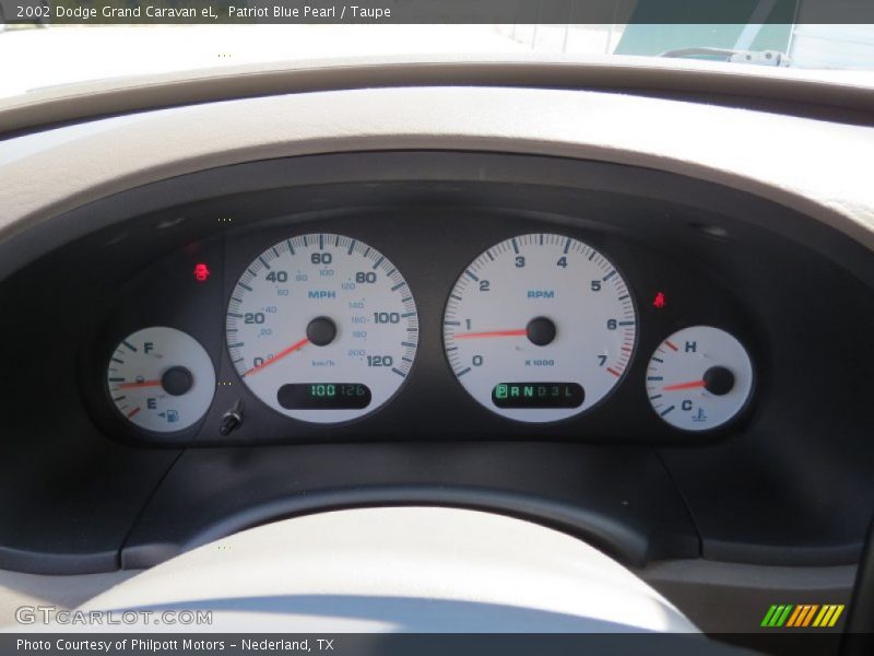 Patriot Blue Pearl / Taupe 2002 Dodge Grand Caravan eL