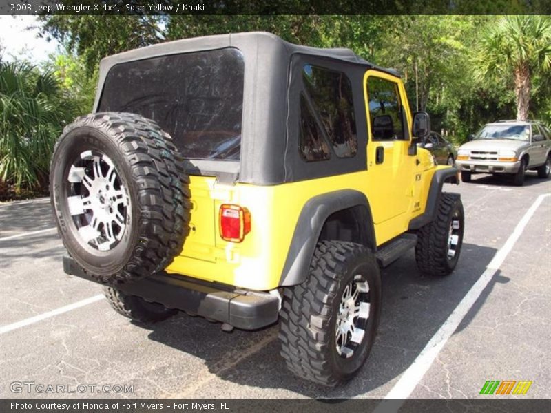 Solar Yellow / Khaki 2003 Jeep Wrangler X 4x4