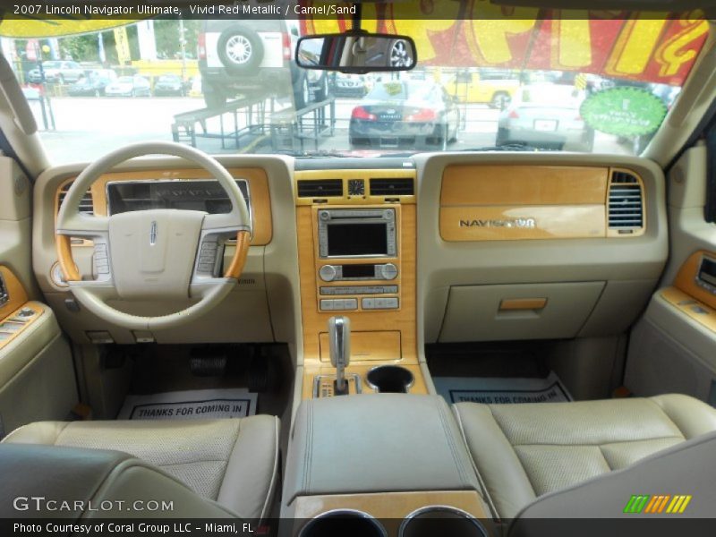 Vivid Red Metallic / Camel/Sand 2007 Lincoln Navigator Ultimate