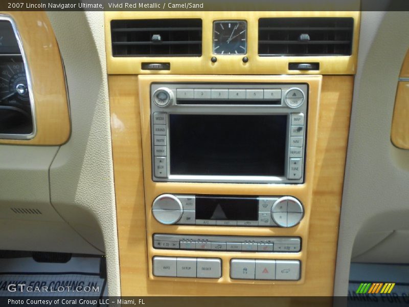 Vivid Red Metallic / Camel/Sand 2007 Lincoln Navigator Ultimate