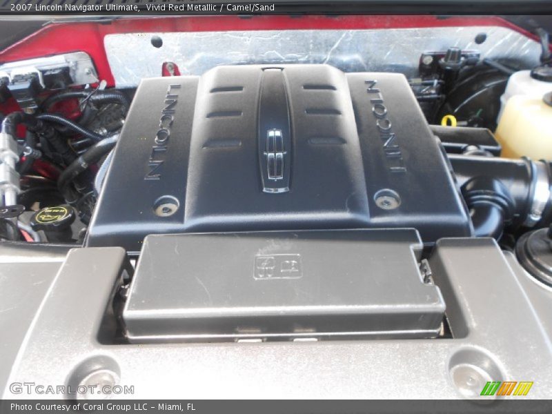 Vivid Red Metallic / Camel/Sand 2007 Lincoln Navigator Ultimate