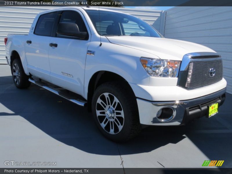 Super White / Black 2012 Toyota Tundra Texas Edition CrewMax 4x4