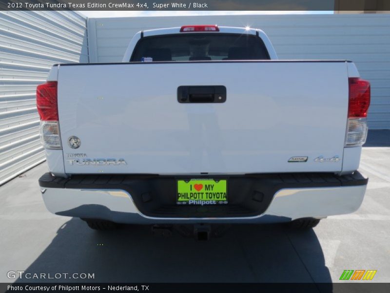 Super White / Black 2012 Toyota Tundra Texas Edition CrewMax 4x4