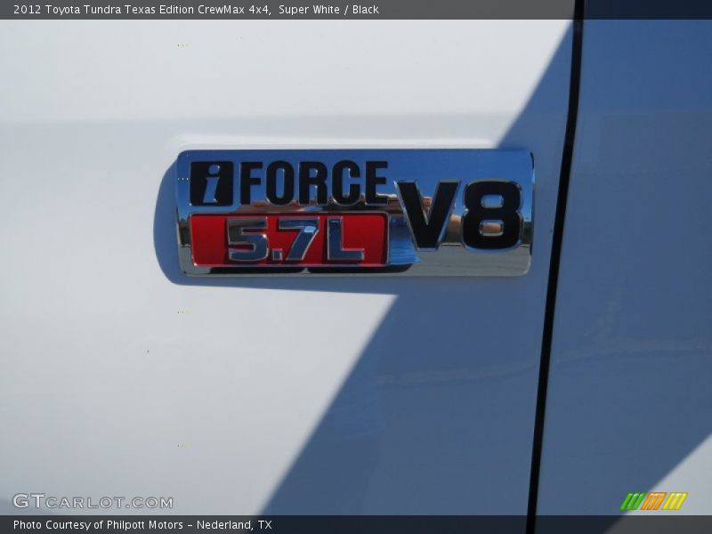 Super White / Black 2012 Toyota Tundra Texas Edition CrewMax 4x4