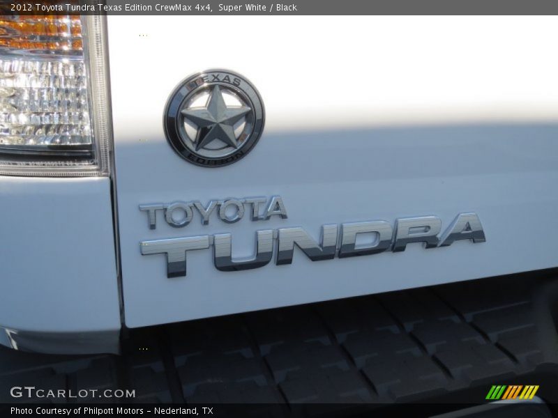 Super White / Black 2012 Toyota Tundra Texas Edition CrewMax 4x4