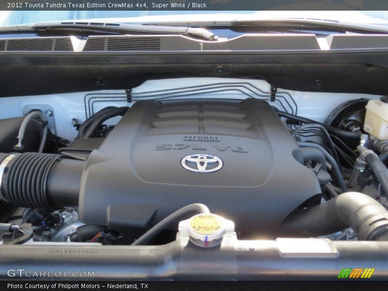 Super White / Black 2012 Toyota Tundra Texas Edition CrewMax 4x4