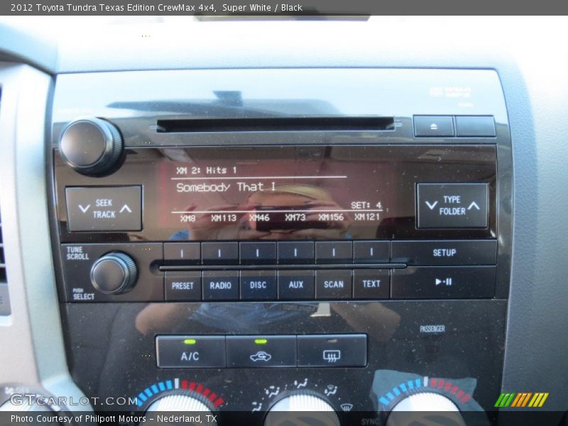 Super White / Black 2012 Toyota Tundra Texas Edition CrewMax 4x4