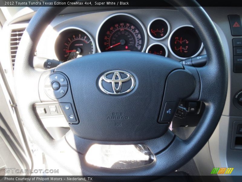 Super White / Black 2012 Toyota Tundra Texas Edition CrewMax 4x4