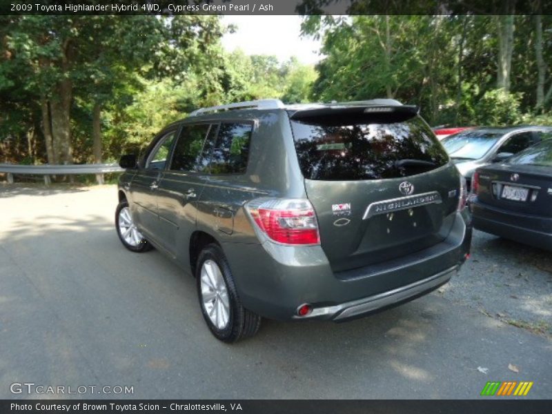 Cypress Green Pearl / Ash 2009 Toyota Highlander Hybrid 4WD