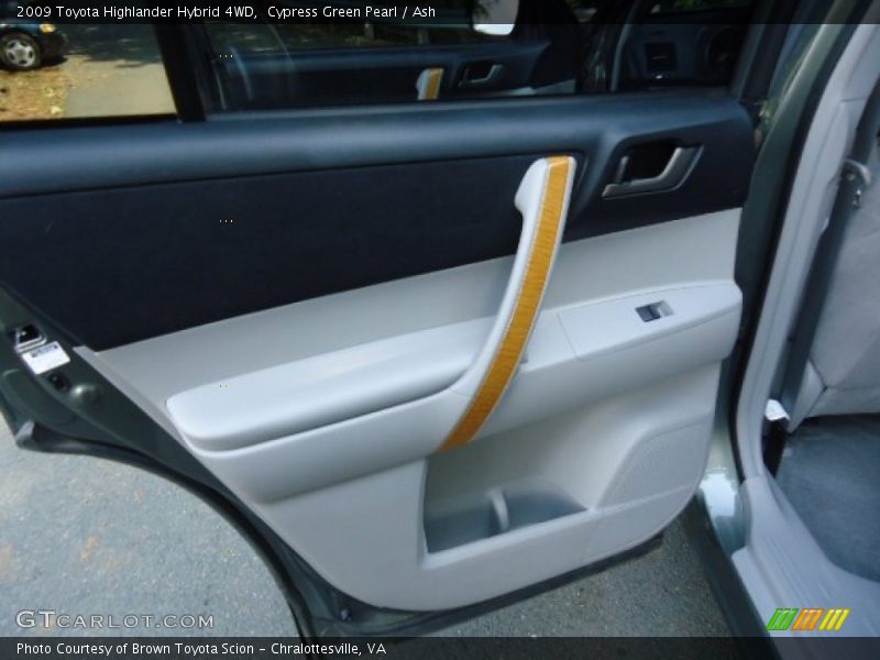Cypress Green Pearl / Ash 2009 Toyota Highlander Hybrid 4WD
