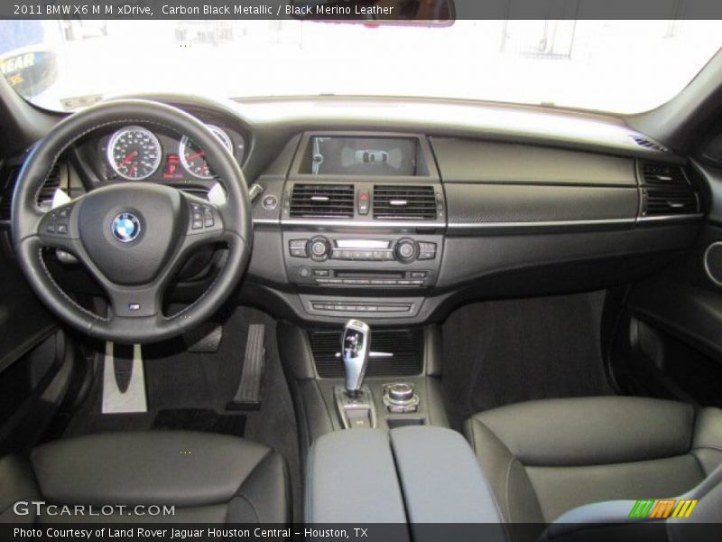 Carbon Black Metallic / Black Merino Leather 2011 BMW X6 M M xDrive