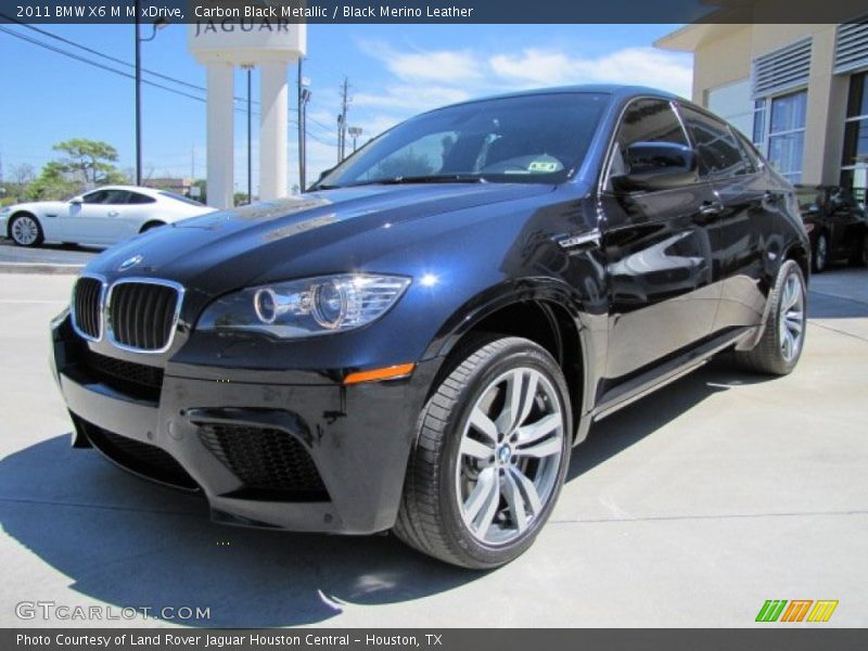 Carbon Black Metallic / Black Merino Leather 2011 BMW X6 M M xDrive